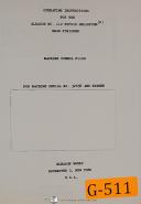 Gleason-Gleason No. 112, Hypoid Helixform, F112G, Operations Manual-NO. 112-01